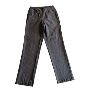 Lulu-B Colorful Cozy  Black Pull-On Stretch Straight Leg Pants Size Small